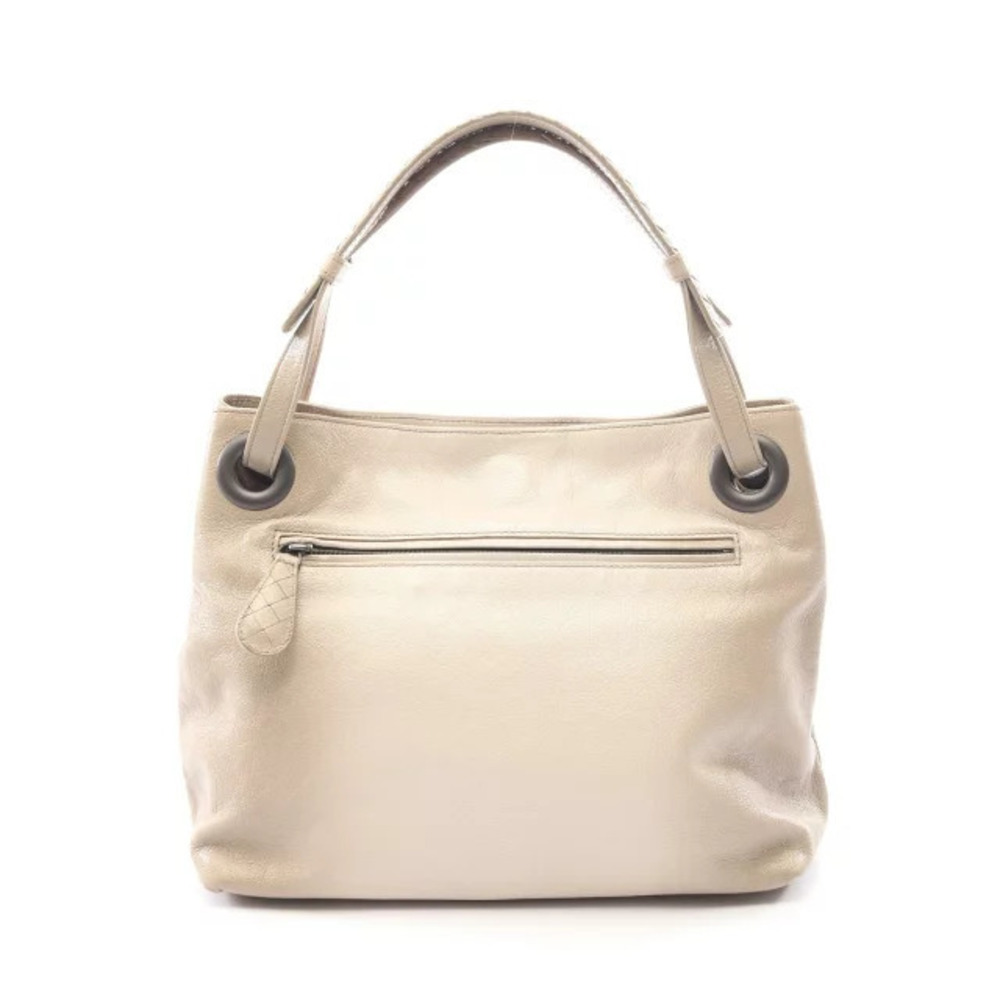 Bottega Veneta Intrecciato Tote Bag Leather Beige Cream